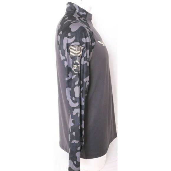 NEW Louisiana State LSU Tigers Colosseum OHT Camouflage 1/4 Zip Shirt Men's L - Picture 6 of 9